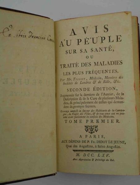 Avis au Peuple sur la Santé, ou Traité des Maladies … | Immagine Gallery 2