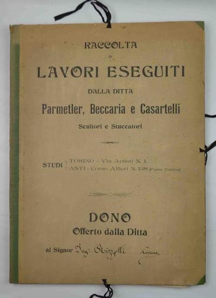 Raccolta di lavori eseguiti dalla Ditta Parmetler, Beccaria e Casartelli … | Immagine principale