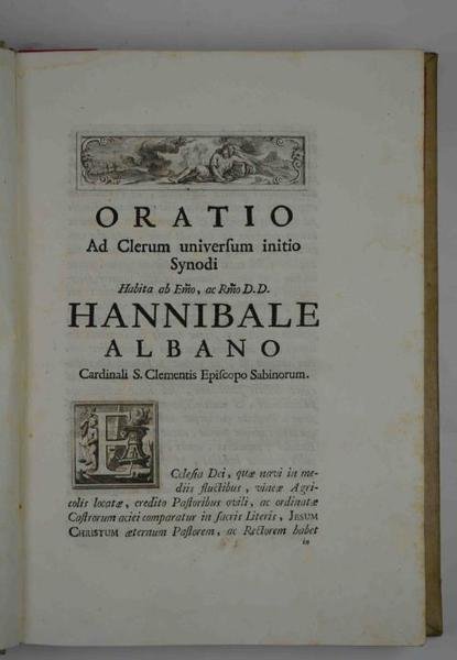 Constitutiones synodales Sabinae dioecesis editae ab Hannibale cardinale S. Clementis …