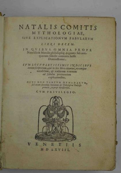 Mythologiae, sive explicationum fabularum. Libri decem. In Quibus omnia prope …