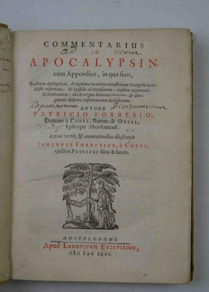 Commentarius in Apocalypsin, cum Appendice, in qua sunt, tractatus apologeticus, …