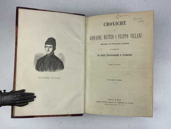 Croniche di Giovanni, Matteo e Filippo Villani secondo le migliori …