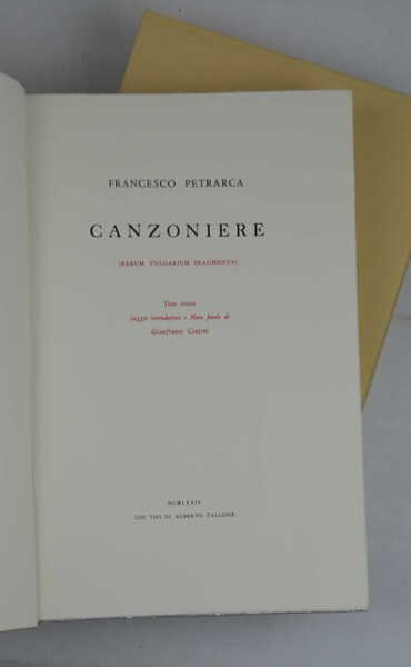 Canzoniere (Rerum vulgarium fragmenta).
