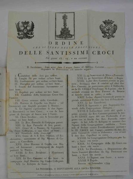 Breve Istoria delle Santissime Croci Orofiamma e Campo Gran Tesoro …