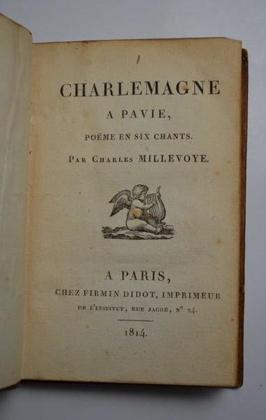 Charlemagne a Pavie, poéme en six chants.