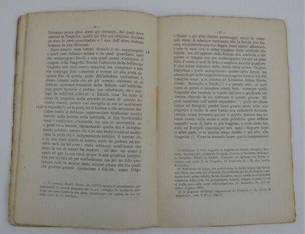 L'arte poetica di Aristotele. Tradotta sul testo di G. Vahlen.