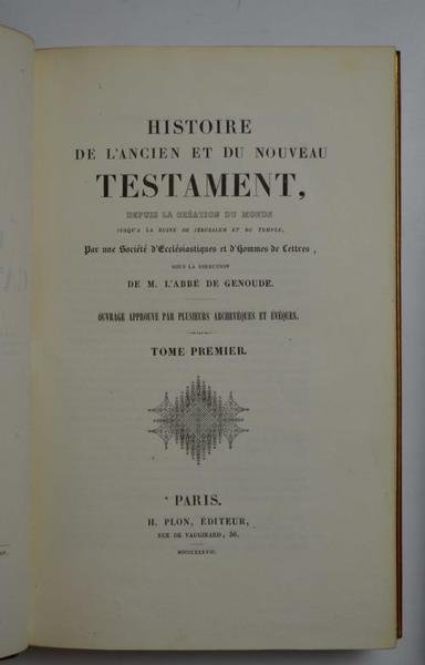 Histoire de l'ancien et du nouveau Testament, depuis la création … | Immagine Gallery 2