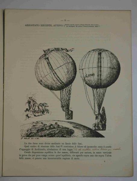 Eureka areostatica ai piè della Ferrea Corona. Torino XI settembre …
