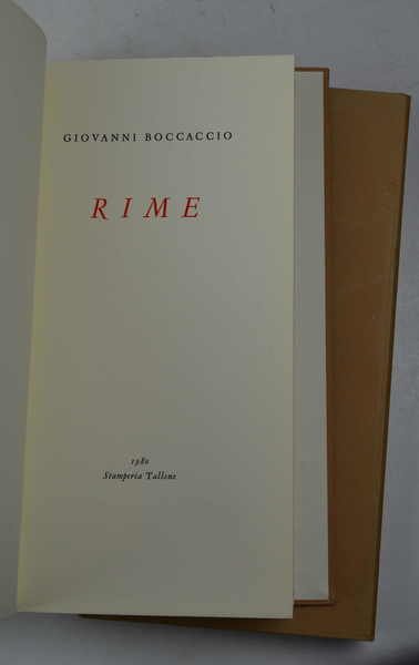 Le Rime. Testo e nota finale a cura di Vittore … | Immagine Gallery 2