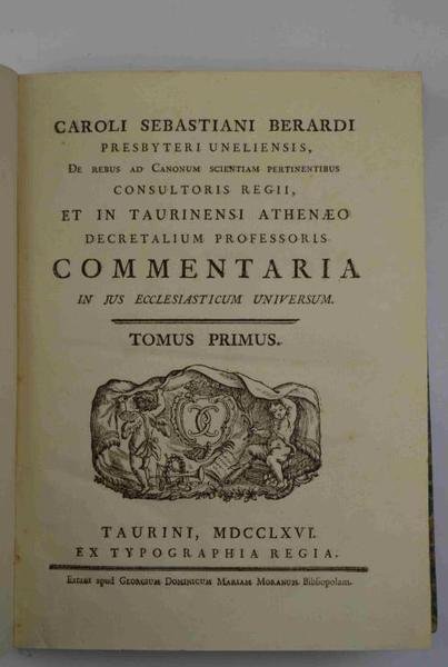 Commentaria in jus ecclesiasticum universum…