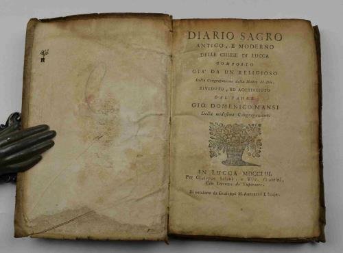 Diario sacro antico, e moderno delle chiese di Lucca…