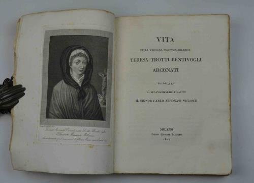 Vita della virtuosa matrona milanese Teresa Trotti Bentivogli Arconati dedicata … | Immagine principale