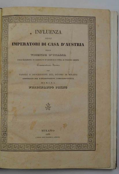 Influenza degli Imperatori di casa d'Austria nelle vicende d'Italia dall'elezione … | Immagine Gallery 4