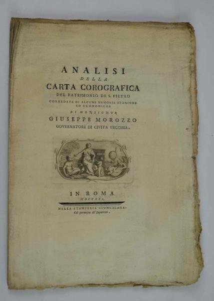 Analisi della carta corografica del patrimonio di S. Pietro corredata …