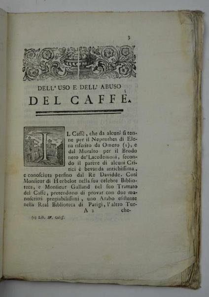 Dell'uso e dell'abuso del Caffè Dissertazione storico-fisico-medica… Terza edizione con …