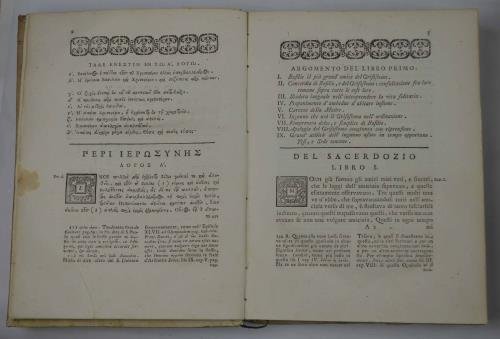 Del Sacerdozio libri VI volgarizzati e con Annotazioni illustrati.