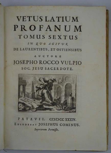 Vetus Latium Profanum et Sacrum… Tomus quintus.