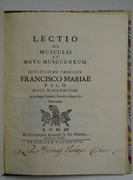 Lectio de muscolis et motu musculorum…