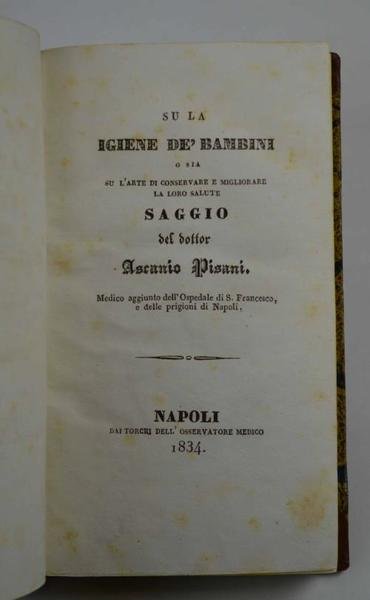 Su la igiene de' bambini o sia l'arte di conservare …