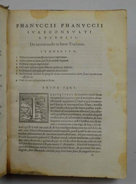 De Iureiurando in litem. Tractatus tum Forensibus tum etiam legentibus … | Immagine Gallery 2
