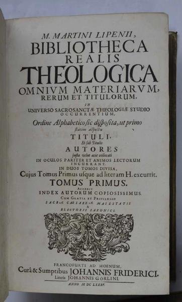 Bibliotheca realis theologica…