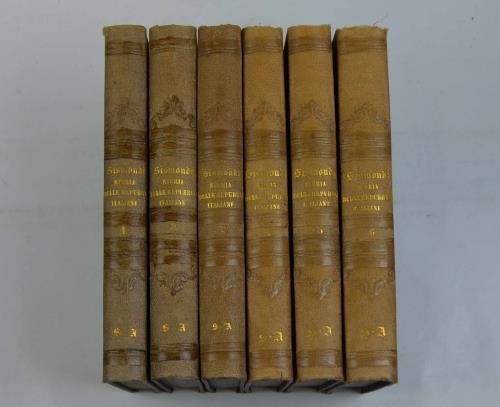 Storia delle repubbliche italiane dei secoli di mezzo.