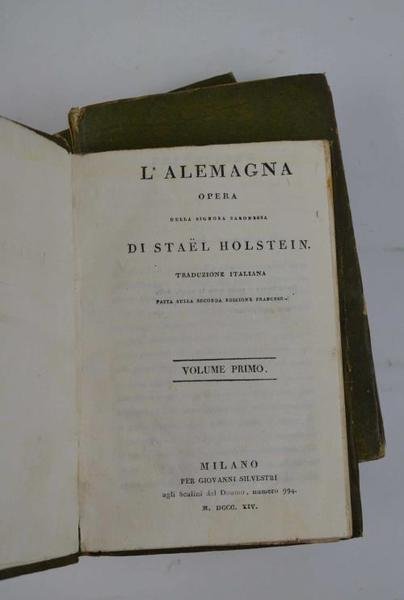 L'Alemagna… Traduzione italiana fatta sulla seconda edizione francese.