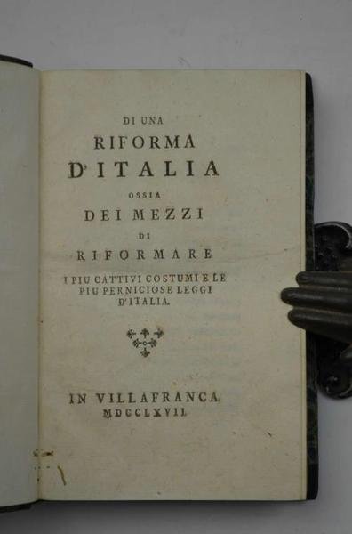 Di una riforma d'Italia ossia dei mezzi di riformare i … | Immagine Gallery 2