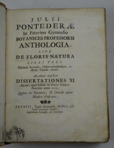 Anthologia sive de floris natura libri tres plurimis inventis, observationibusque, …