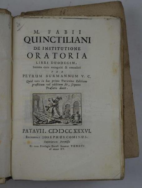 De institutione oratoria libri duodecim, summa cura recogniti et emendati …