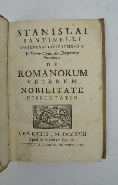 De Romanorum veterum Nobilitate dissertatio.