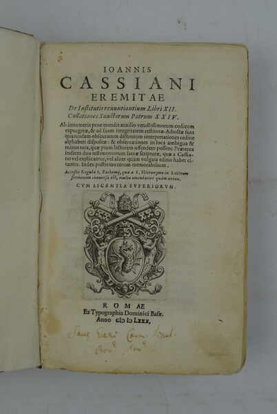 De Institutis renuntiantium Libri XII. Collationes Sanctorum Patrum XXIV. Ab …