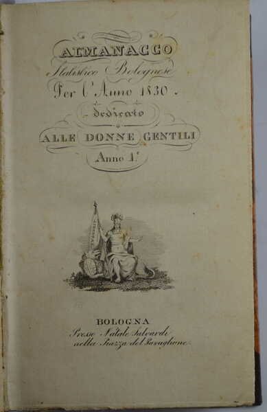 Almanacco statistico bolognese… dedicato alle Donne Gentili… | Immagine Gallery 5