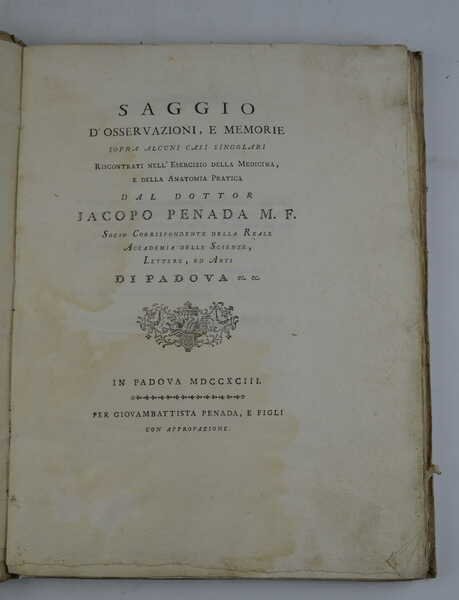 Saggio d'osservazioni, e memorie sopra alcuni casi singolari riscontrati nell'esercizio … | Immagine Gallery 5