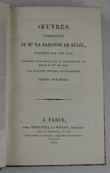 Oeuvres complètes… publiées par son fils ; précédées d'une notice …