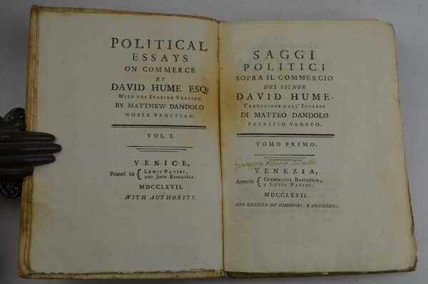 Saggi politici sopra il commercio… Traduzione dall'inglese di Matteo Dandolo … | Immagine Gallery 2