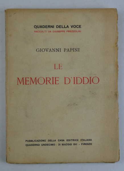 Le memorie d'Iddio.