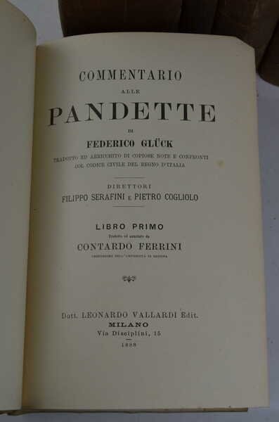 Commentario alle pandette tradotto ed arricchito di copiose note e …
