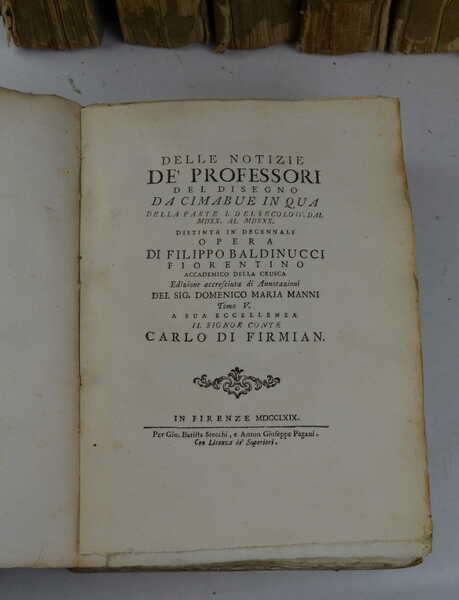 Notizie dei professori del disegno da Cimabue in qua… Edizione …