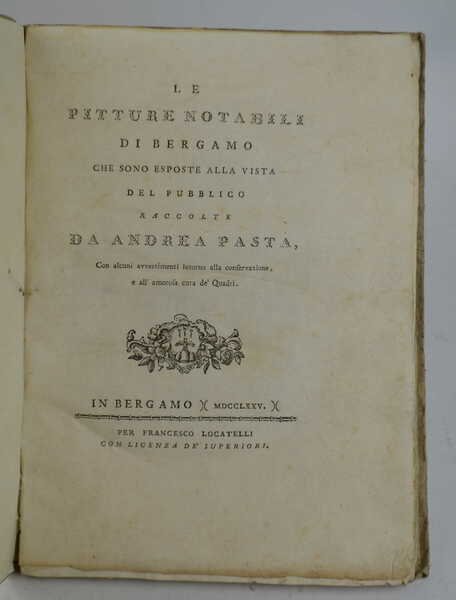 Le pitture notabili di Bergamo, che sono esposte alla vista …