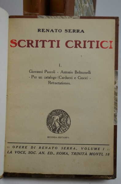 Scritti critici - scritti inediti.
