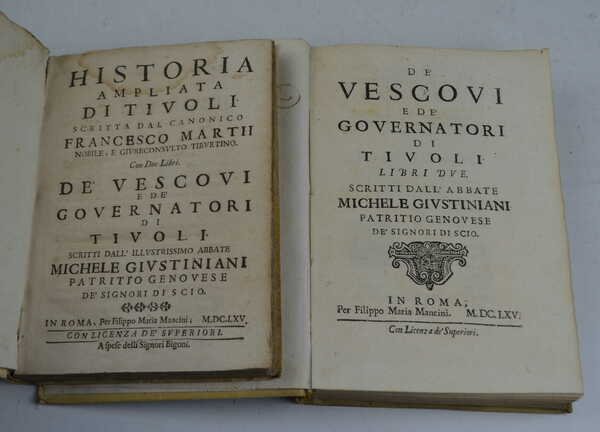 Historia ampliata di Tivoli… - De' Vescovi e de' Governatori …