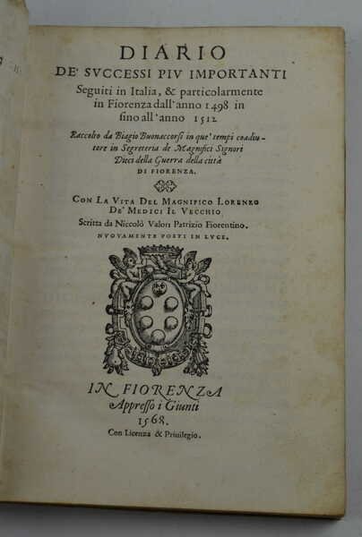 Diario de' successi piu importanti Seguiti in Italia, & particolarmente …