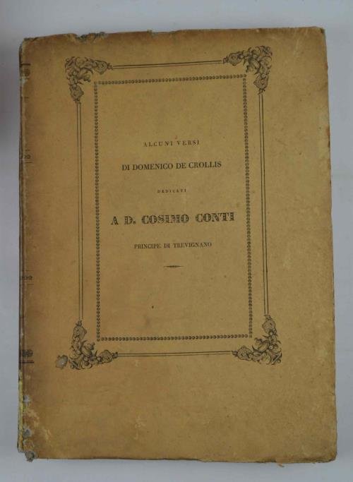 Alcuni versi. dedicati a D. Cosimo Conti Principe di Trevignano.