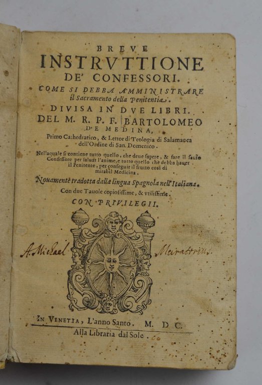 Breve instruttione de' confessori. Come si debba amministrare il Sacramento … | Immagine Gallery 4