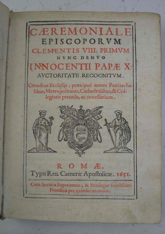 Caerimoniale Episcoporum iussu Clementis VIII primum...