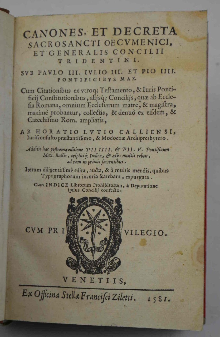 Canones et decreta sacrosanti oecumenici et generalis Concilii Tridentini Sub … | Immagine principale