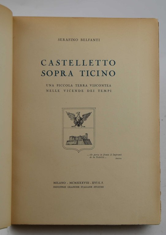 Castelletto Sopra Ticino. Una piccola terra viscontea nelle vicende dei …
