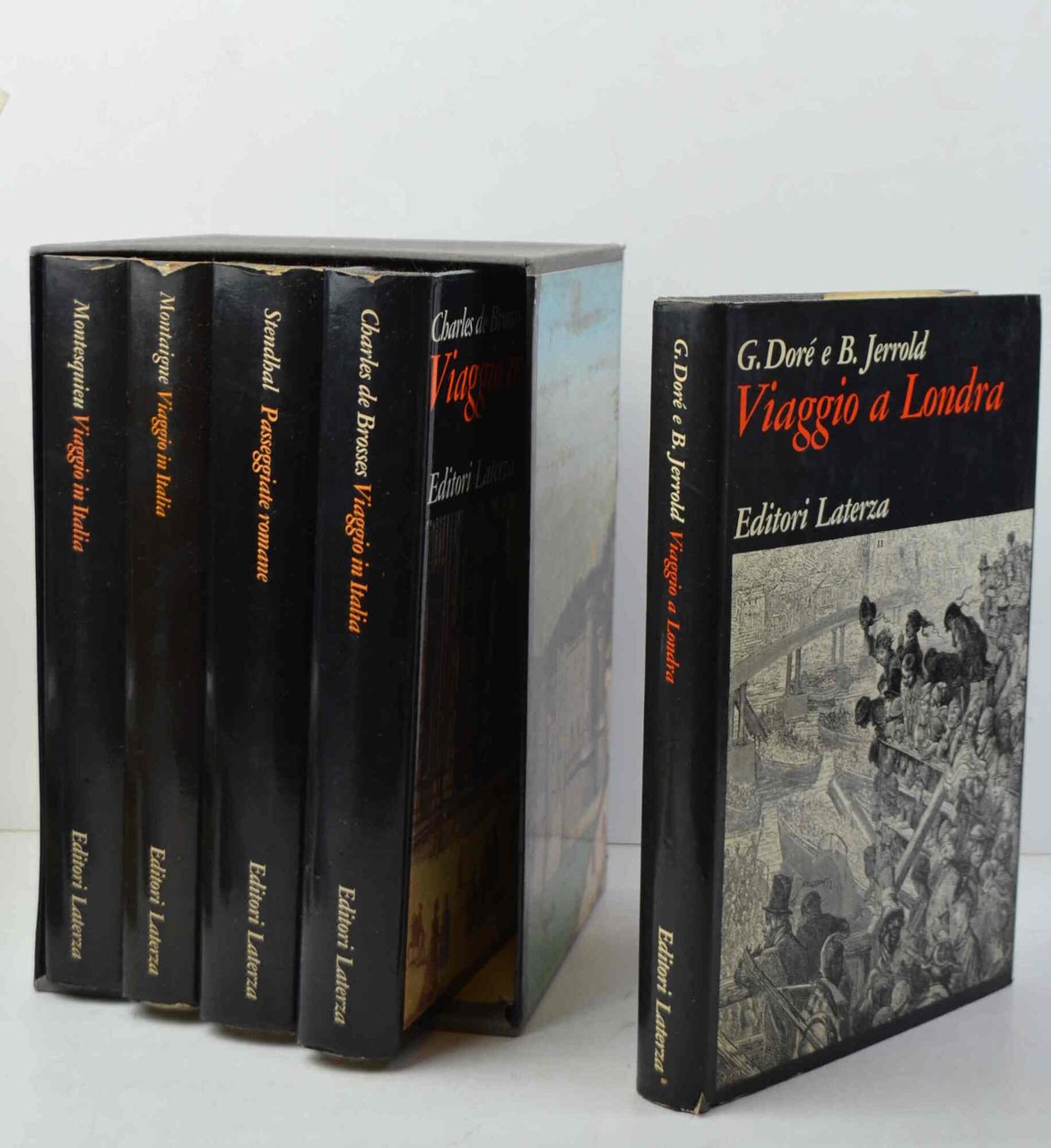 Cofanetto con 5 opere dedicate ai viaggiatori francesi classici prevalentemente …