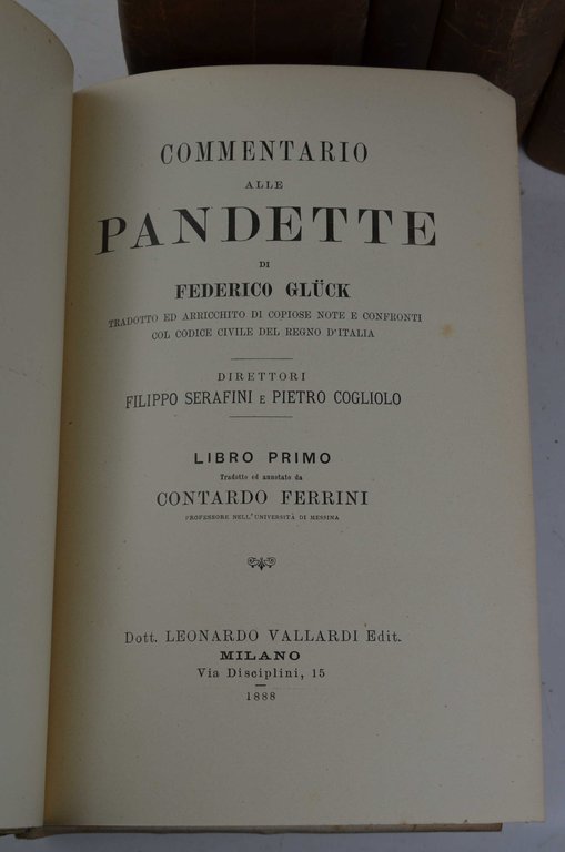Commentario alle pandette tradotto ed arricchito di copiose note e …